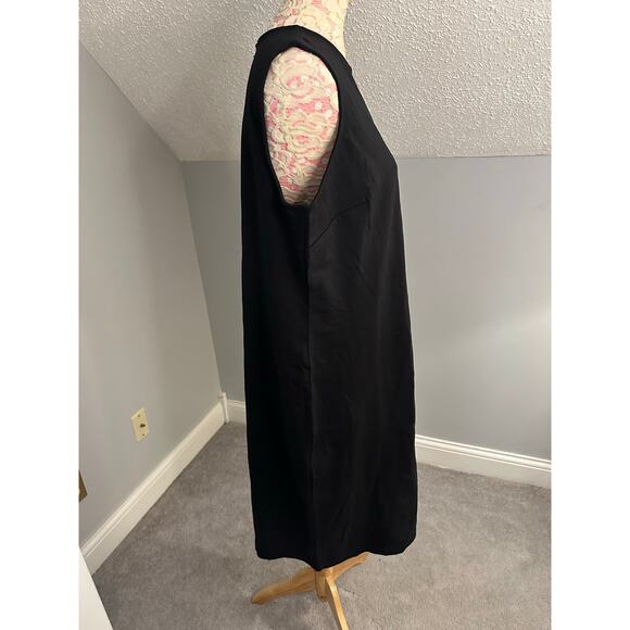 NWT Nordstrom Rack Essential Sleeveless Black Knee Length Sheath Dress Sz 2X - Picture 2 of 6